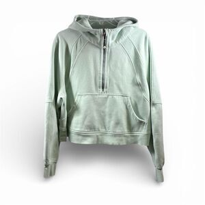 Lululemon 1/2 Zip Scuba Hoodie in Mint Green Size XL/XXL